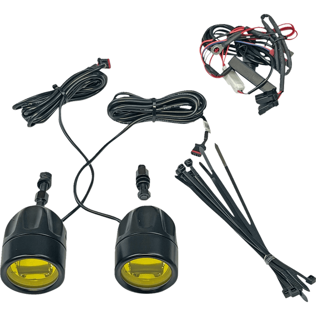 CUSTOM DYNAMICS LIGHT FOG BLK/YELW UNIV PR (PB - FOG - UNV - YB) - DRIVEN Canada's Powersports PB - FOG - UNV - YB