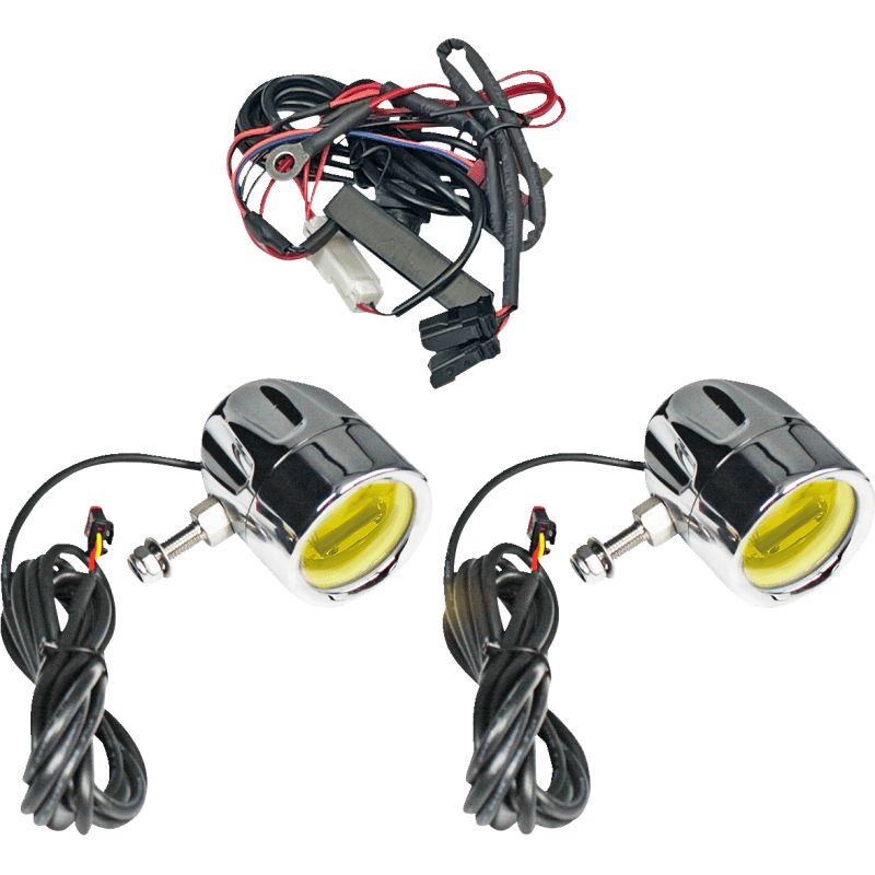 CUSTOM DYNAMICS LIGHT FOG CHRM/YELW UNIV PR (PB - FOG - UNV - YC) - DRIVEN Canada's Powersports PB - FOG - UNV - YC