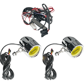 CUSTOM DYNAMICS LIGHT FOG CHRM/YELW UNIV PR (PB - FOG - UNV - YC) - DRIVEN Canada's Powersports PB - FOG - UNV - YC