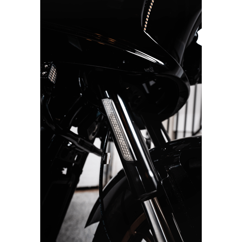 CUSTOM DYNAMICS LIGHT LED FORK REFLECTOR REPLACEMENT SMOKED (CD - FORK - LRST - SB) - DRIVEN Canada's Powersports CD - FORK - LRST - SB