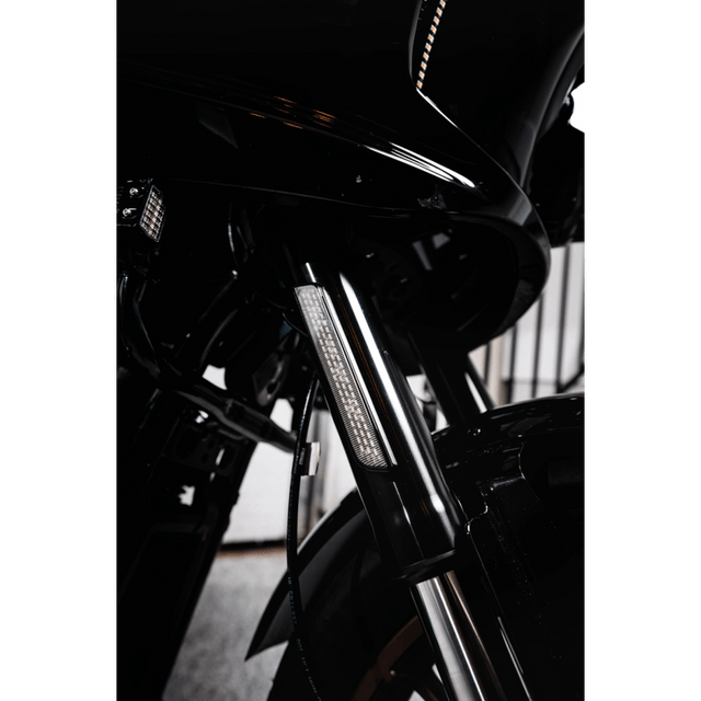 CUSTOM DYNAMICS LIGHT LED FORK REFLECTOR REPLACEMENT SMOKED (CD - FORK - LRST - SB) - DRIVEN Canada's Powersports CD - FORK - LRST - SB