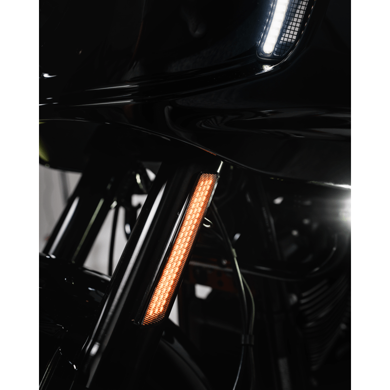CUSTOM DYNAMICS LIGHT LED FORK REFLECTOR REPLACEMENT SMOKED (CD - FORK - LRST - SB) - DRIVEN Canada's Powersports CD - FORK - LRST - SB