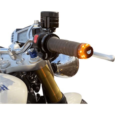 CUSTOM DYNAMICS LIGHT LED HANDLEBAR END (CD - BAR - END - AW - B) - DRIVEN Canada's Powersports CD - BAR - END - AW - B