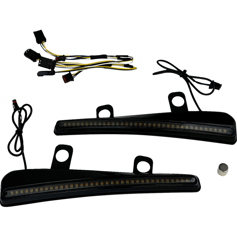 CUSTOM DYNAMICS LIGHT LED TURN SIGNAL WINDSHIELD TRIM LENS - DRIVEN Canada's Powersports CD - RG23 - SWT - B