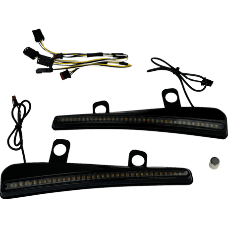CUSTOM DYNAMICS LIGHT LED TURN SIGNAL WINDSHIELD TRIM LENS - DRIVEN Canada's Powersports CD - RG23 - SWT - B