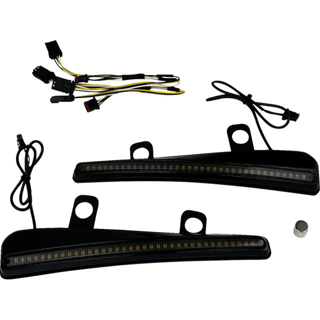 CUSTOM DYNAMICS LIGHT LED TURN SIGNAL WINDSHIELD TRIM LENS - DRIVEN Canada's Powersports CD - RG23 - SWT - B