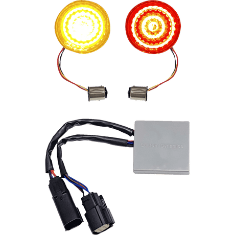 CUSTOM DYNAMICS LIGHT TSIG SMRT RED/AMB - DRIVEN Canada's Powersports CD - STS - AR - 57