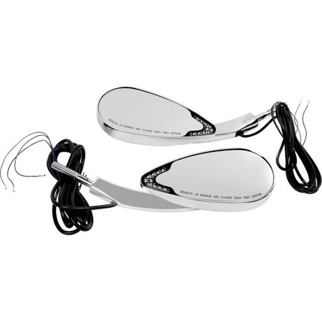 CUSTOM DYNAMICS MIRRORS LED RUN & TURN SIGNAL CHROME (CD - MIR - PLUG - C) - DRIVEN Canada's Powersports CD - MIR - PLUG - C