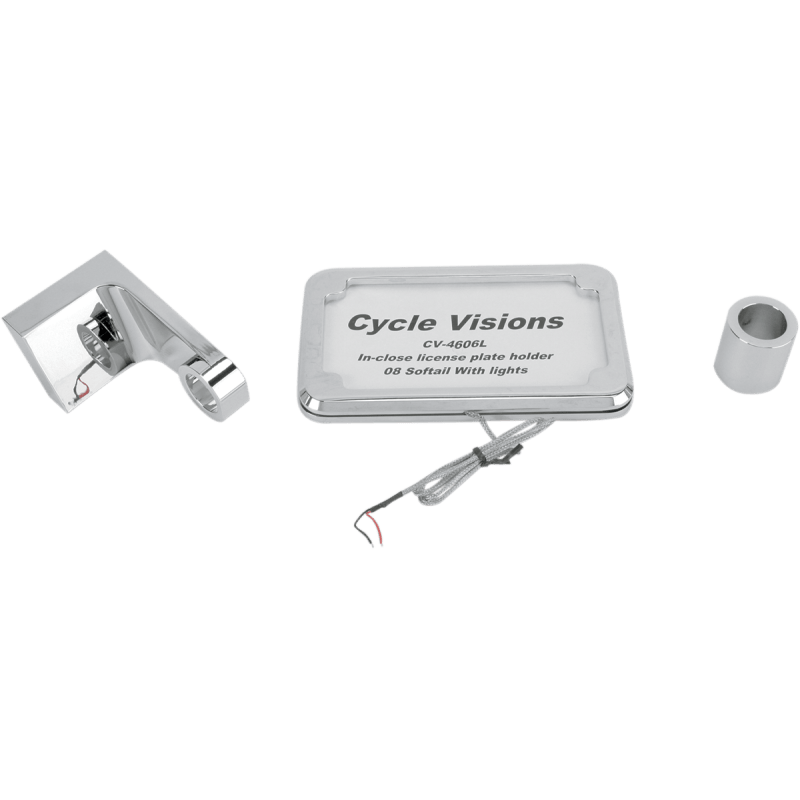 CYCLE VISIONS 08 - 17 FX/FLST LIC/PLT BRKT WL/VERTI - DRIVEN Canada's Powersports CV - 4606L