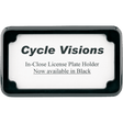 CYCLE VISIONS BLACK BEVELED LIC/PLATE FRAME (CV - 4615B) - DRIVEN Canada's Powersports CV - 4615B