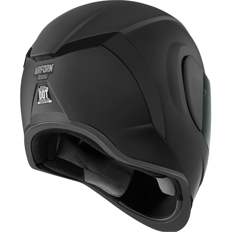 ICON HLMT AFRM DARK RUB Black Back - Driven Powersports