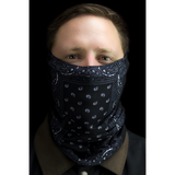 ZAN HEADGEAR MOTLEY TUBE PAISLEY Black Application Shot - Driven Powersports