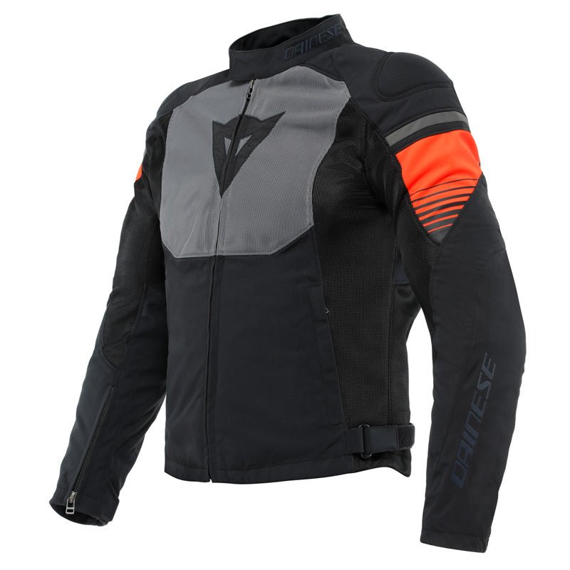 DAINESE AIR FAST TEX JACKET BLACK/GRAY/FLUO - RED (62) - DRIVEN Canada's Powersports 80510194179781735258 - 52G - 50