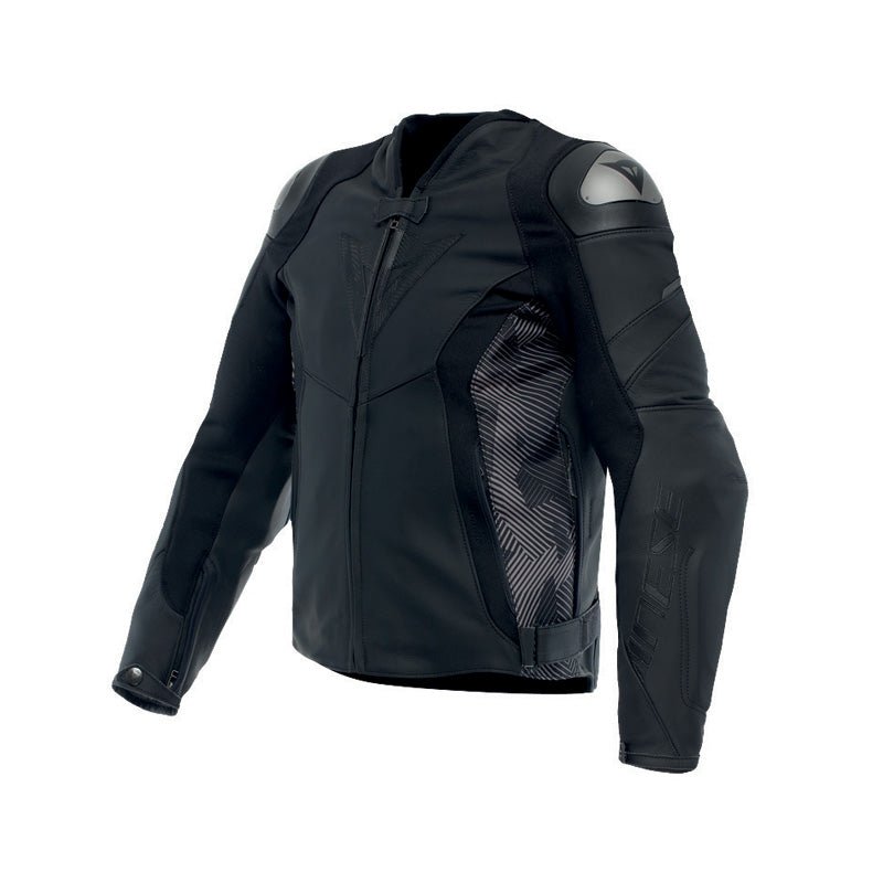 DAINESE AVRO 5 LEATHER JACKET 60 (BLACK/ANTHRACITE) - DRIVEN Canada's Powersports 805101963957815300001 - 604 - 60
