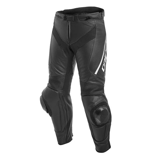 DAINESE DELTA 3 TALL LEATHER PANTS - BLACK/BLACK/WHITE (98) (1553707-948-104) - Driven Powersports Inc.80526448128171553707-948-104