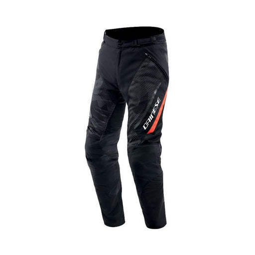 DAINESE DRAKE 2 SUPER AIR TEX PANTS BLACK/ANTHRACITE/FLUO-RED 64 - Driven Powersports Inc.805101965008517500003-P80-46
