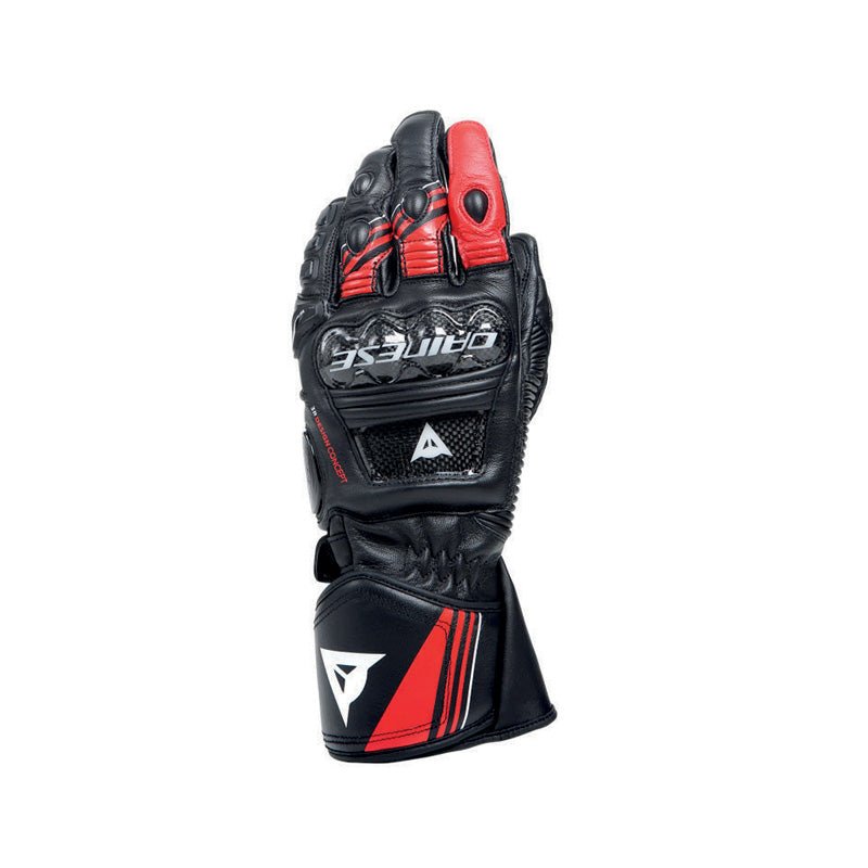 DAINESE DRUID 4 LEATHER GLOVES BLACK/RED/WHITE (L) (1815959 - A77 - L) - DRIVEN Canada's Powersports 80510194263451815959 - A77 - L