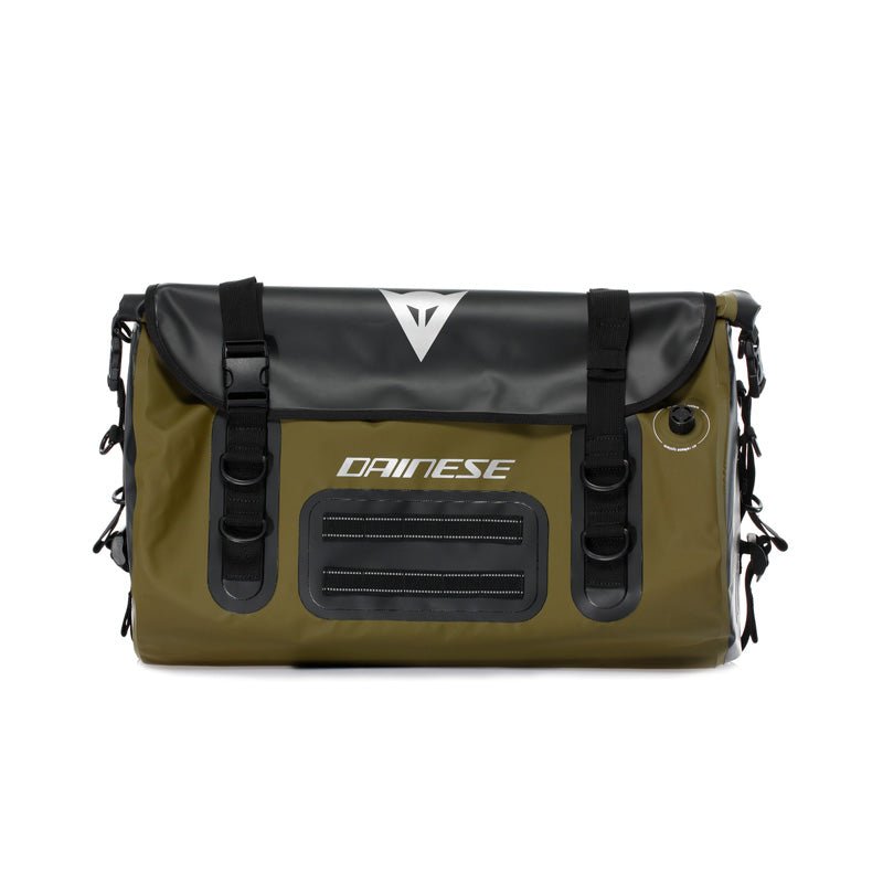 DAINESE EXPLORER WP DUFFEL BAG 45L BLACK/GREEN - DRIVEN Canada's Powersports 805101969886519800006 - 636 - N