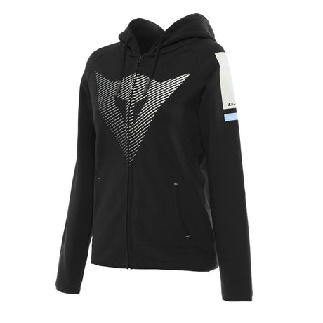 DAINESE FADE LADY FULL - ZIP HOODIE BLACK/COOL GRAY/LIGHT BLUE (2XL) - DRIVEN Canada's Powersports 80510193992812896859 - 37G - XS