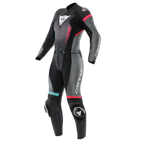 Dainese Fulminea 2 Pieces Women Leather Suit Black/Anthracite/White 40 - DRIVEN Canada's Powersports 805101987213515100065-867-46