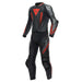 DAINESE LAGUNA SECA 5 2PCS LEATHER SUIT - BLACK/ANTHRACITE/FLUO-RED 64 - Driven Powersports Inc.80510194969421513481-P80-44