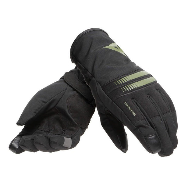 DAINESE PLAZA 3 LADY D - DRY GLOVES BLACK/BRONZE GREEN (XL) - DRIVEN Canada's Powersports 80510194050432815954 - O57 - XXS