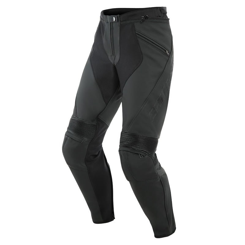 DAINESE PONY 3 LEATHER PANTS MATTE BLACK (60) - DRIVEN Canada's Powersports 80510191321541553711 - 076 - 46