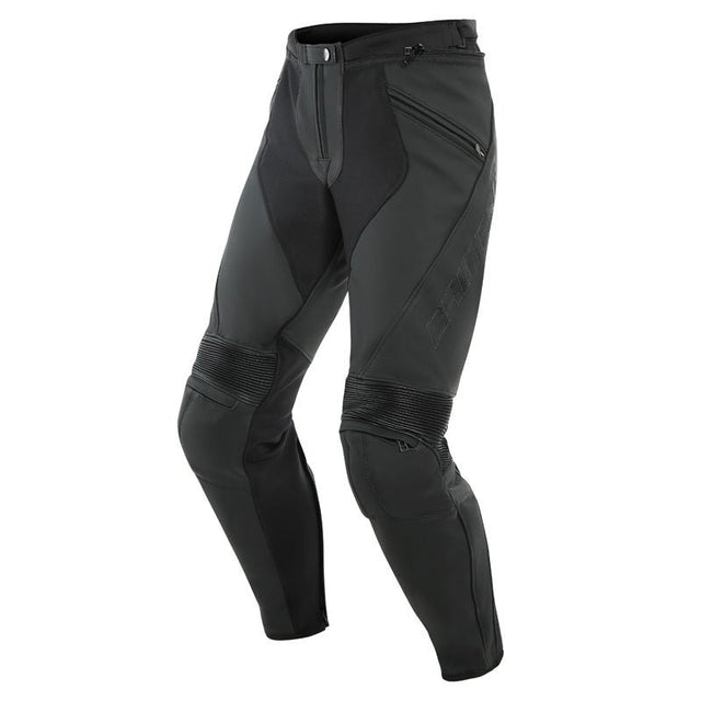 DAINESE PONY 3 LEATHER PANTS MATTE BLACK (60) - DRIVEN Canada's Powersports 80510191321541553711 - 076 - 46