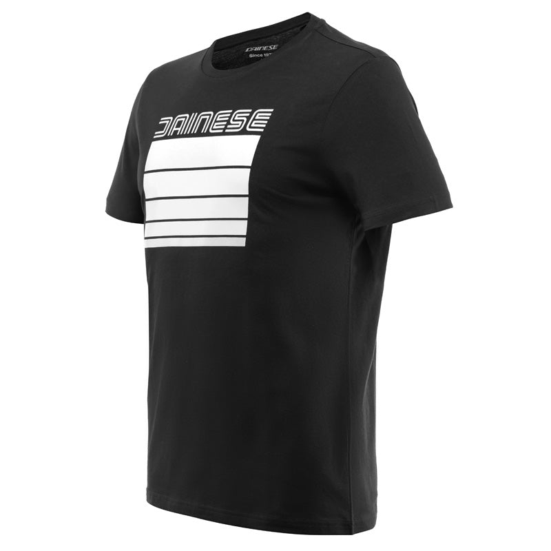 DAINESE STRIPES T - SHIRT BLACK/WHITE (2XL) - DRIVEN Canada's Powersports 80510193962591896856 - 622 - XS