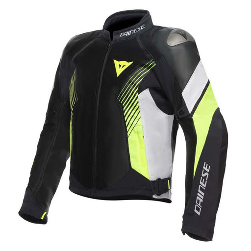 DAINESE SUPER RIDER 2 ABSOLUTSHELL JACKET BLACK/WHITE/FLUO YELLOW (60) - Driven Powersports Inc.80510194977891654630-Q90-44