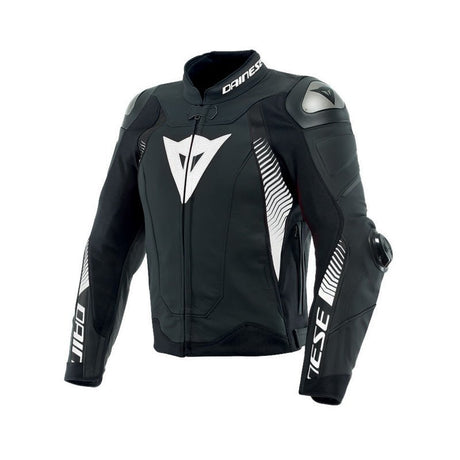 DAINESE SUPER SPEED 4 LEATHER JACKET MATTE BLACK/WHITE (62) - DRIVEN Canada's Powersports 80510194167421533870 - 78A - 44