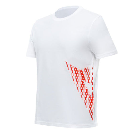 DAINESE T-SHIRT BIG LOGO - WHITE/FLUO-RED (3XL) - Driven Powersports Inc.80510194944431896885-654-XS
