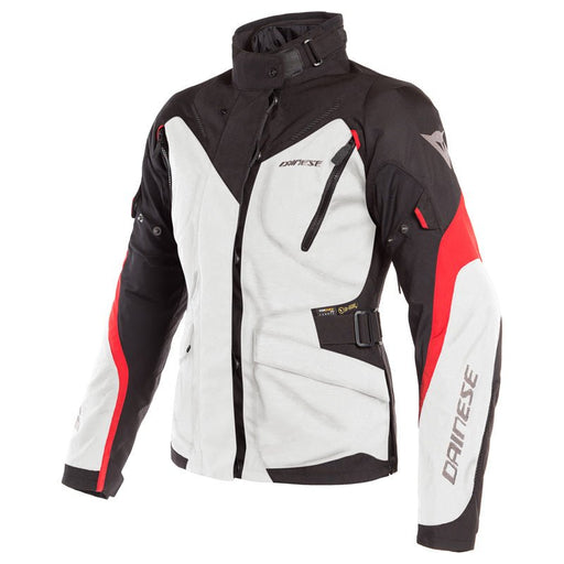 DAINESE TEMPEST 2 LADY D-DRY JACKET - LIGHT-GRAY/BLACK/TOUR-RED (44) (2654610-02A-44) - Driven Powersports Inc.80526448677322654610-02A-44