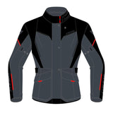 DAINESE TEMPEST 3 D - DRY JACKET EBONY/BLACK/LAVA - RED (64) - DRIVEN Canada's Powersports 80510194051421654642 - 80E - 64