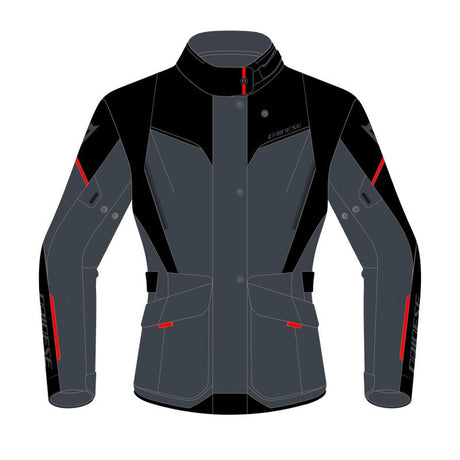 DAINESE TEMPEST 3 D - DRY LADY JACKET EBONY/BLACK/LAVA - RED (54) - DRIVEN Canada's Powersports 80510194056472654642 - 80E - 38
