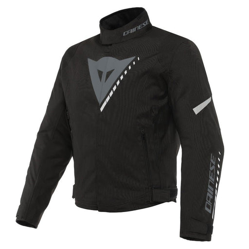 DAINESE VELOCE D-DRY JACKET - BLACK/GRAY/WHITE (60) - Driven Powersports Inc.80510193873701654631-24G-44
