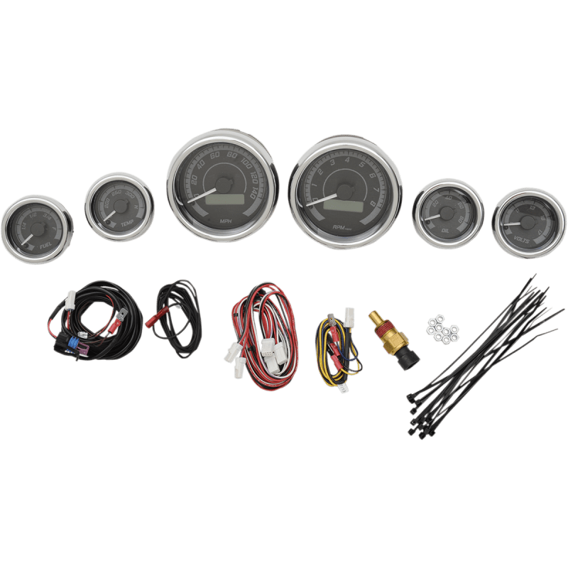 DAKOTA DIGITAL 04 - 13 FLHT SIX GAUGE - DRIVEN Canada's Powersports MVX - 8604 - KG - C