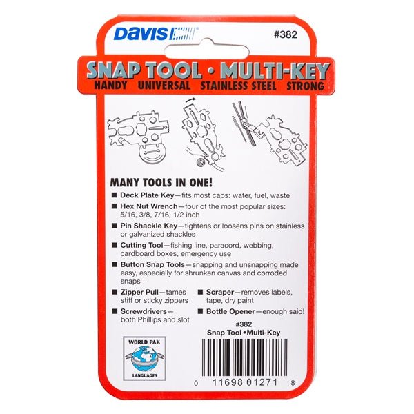 DAVIS MULTI - KEY PLATE (382) - DRIVEN Canada's Powersports 011698012718382