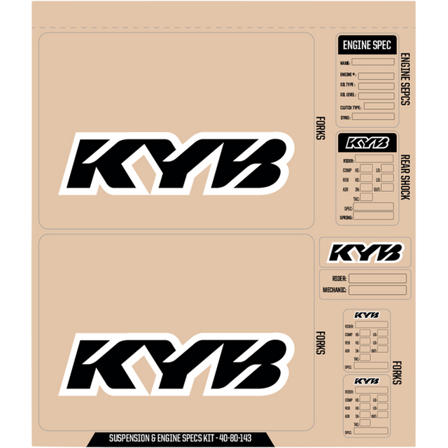 D'COR VISUALS DCOR KYB DECAL KIT - DRIVEN Canada's Powersports 40 - 80 - 143