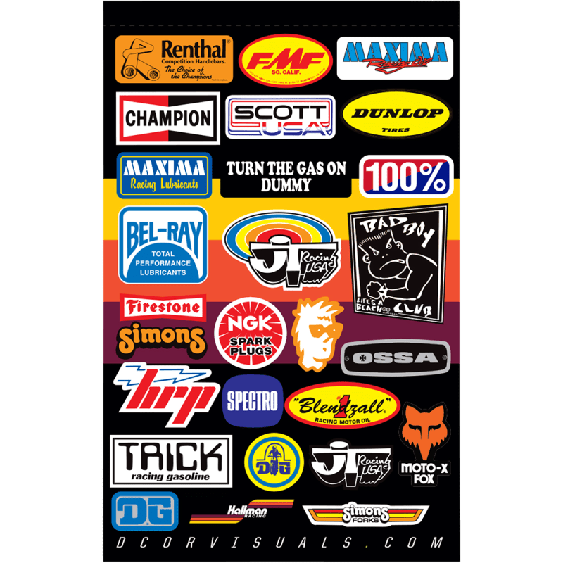 D'COR VISUALS DECAL SHEET THROWBACK (40 - 90 - 122) - DRIVEN Canada's Powersports 40 - 90 - 122