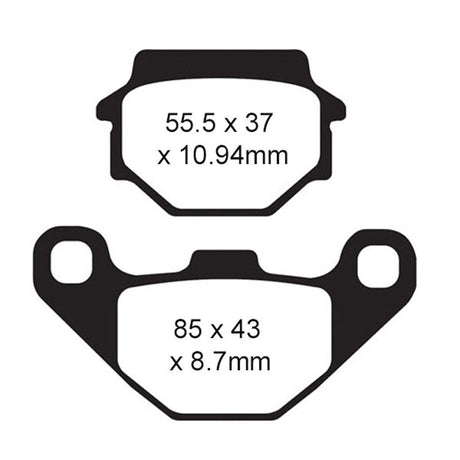 DEMON BRAKE PADS SINTERED (FA372R) (PATP - 1045) - DRIVEN Canada's Powersports 840844006031PATP - 1045