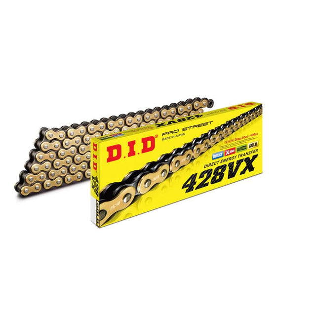 DID 428VX GOLD CHAIN 120L (GOLD) - DRIVEN Canada's Powersports 4525516368254428VXG120FB