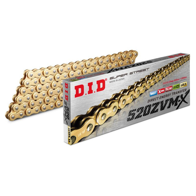 DID 520ZVMX GOLD CHAIN 124L (GOLD) (M520ZVMXG124Z) - DRIVEN Canada's Powersports 4525516330275M520ZVMXG124Z