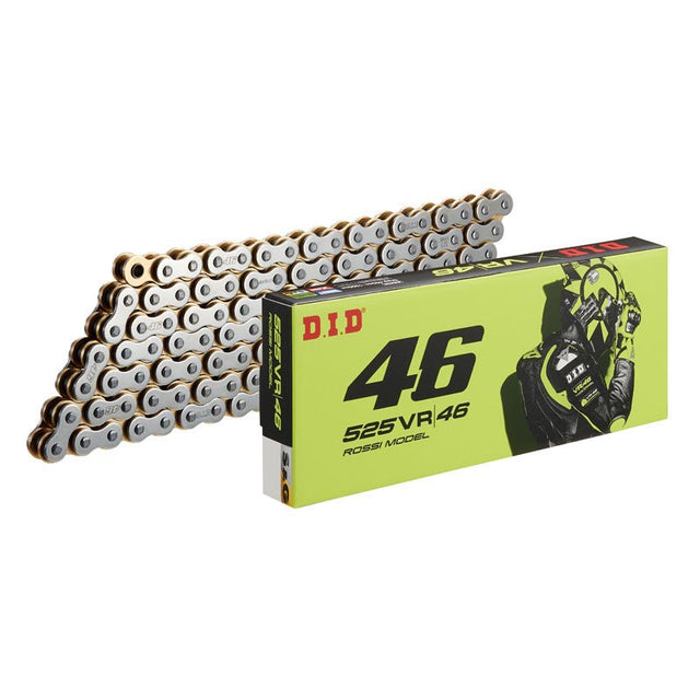 DID 525VR46 CHAIN 126L (SILVER/GOLD) - DRIVEN Canada's Powersports 4525516249287M525VR46SG126