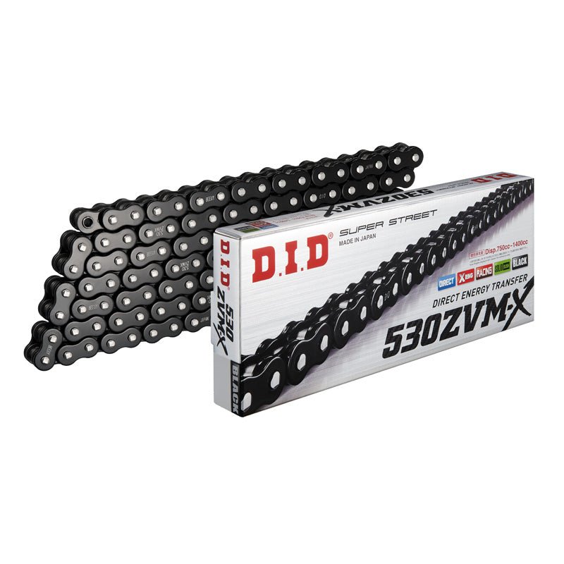 DID 530ZVMX CHAIN 124L (BLACK) - DRIVEN Canada's Powersports 4525516471275530ZVMXB124Z