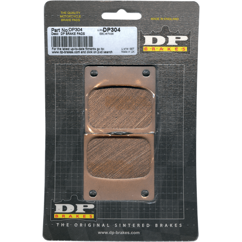 DP BRAKES DP304 STANDARD COMPOUND BRAKE PAD SET - DRIVEN Canada's Powersports 5060637513798DP304