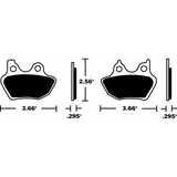 DP BRAKES DP918 STANDARD COMPOUND BRAKE PAD SET - DRIVEN Canada's Powersports 5060637514078DP918