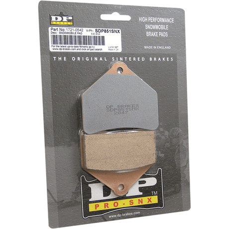 DP BRAKES SDP512SNX SNOW HH COMPOUND BRAKE PAD SET - DRIVEN Canada's Powersports 5060637513651SDP512SNX