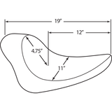 DRAG SPECIALTIES 00 - 05FXST/00 - 17 FLST SMOOTH SOLO SEAT (0802 - 0638) - DRIVEN Canada's Powersports 0802 - 0638