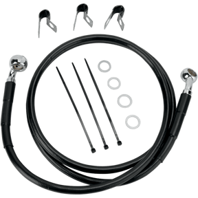 DRAG SPECIALTIES 00 - 07 FLST/C/F +6 FRT BRK LINE KIT - DRIVEN Canada's Powersports 660214 - 6BLK